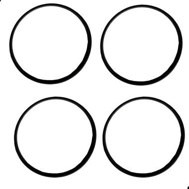 4 Borracha Coletor Prime 450ml Inox / Plástico Ordenhadeira