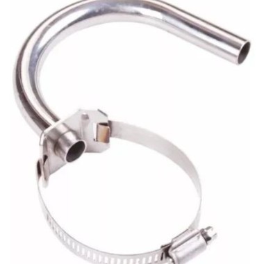 Abracadeira Em inox entrada do Leite 180° Cano de 50mm